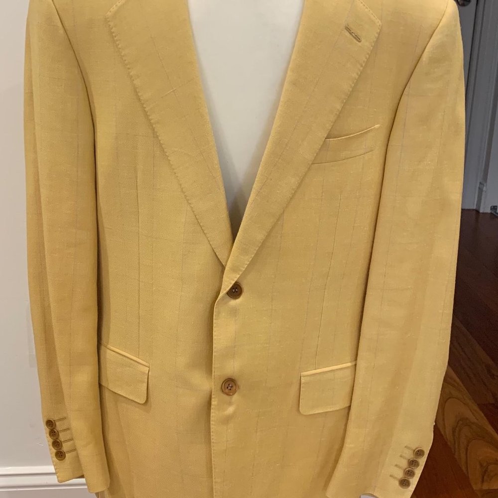 CANALI YELLOW BLAZER MADE IN ITALY SACKS FIFTH AVENUE